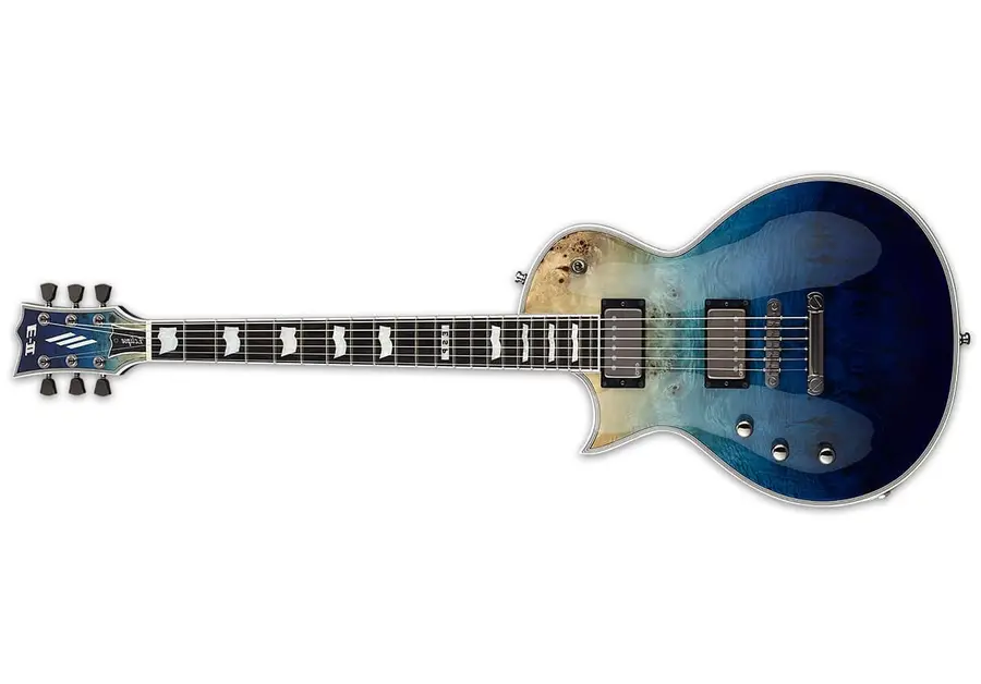 ESP E-II Eclipse Lefthand Blue Natural Fade 