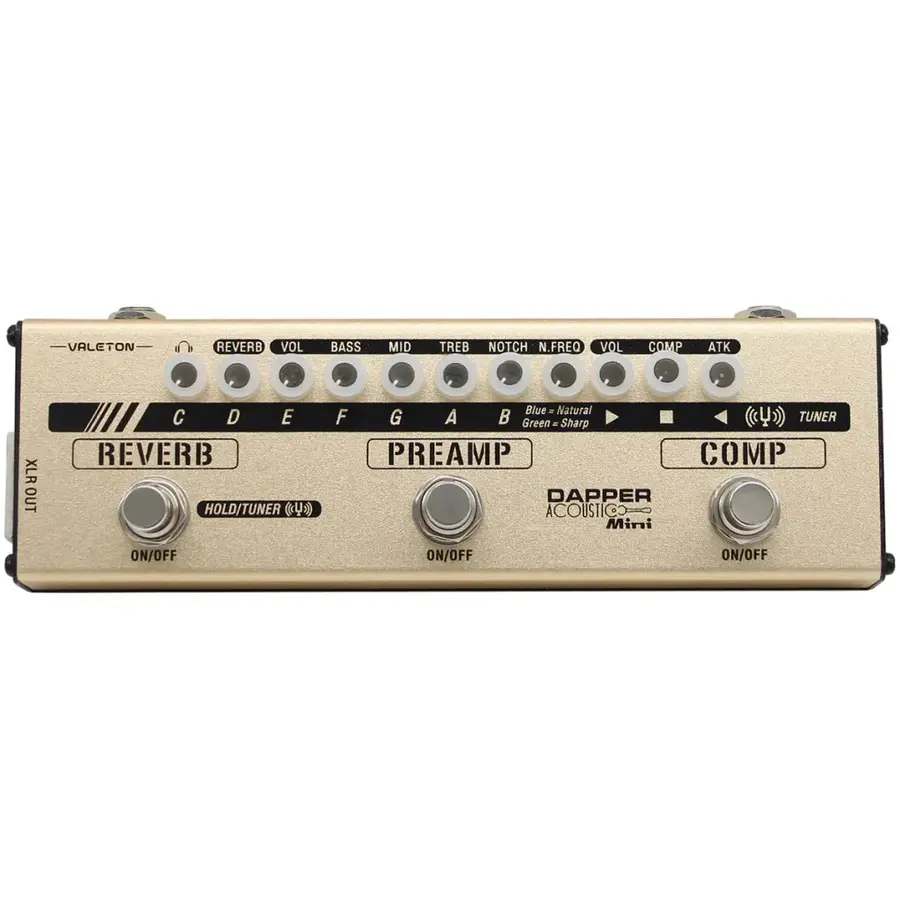 Valeton MES-4 Dapper Acoustic Mini multieffekt for akustisk gitar 