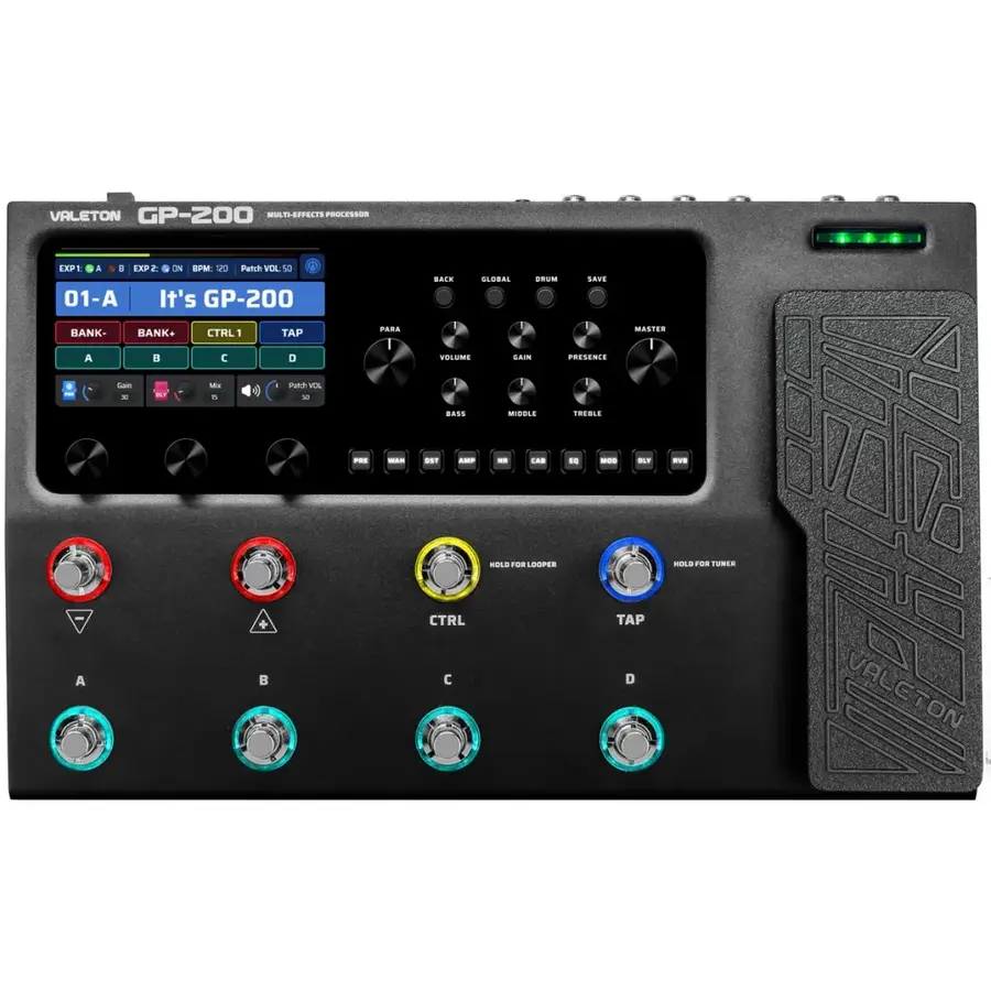 Valeton GP-200 multieffektbrett for gitar 