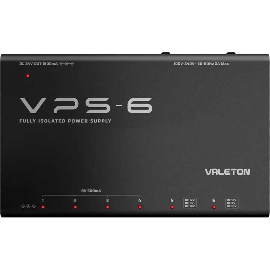 Valeton VPS-6 multi-strømforsyning 