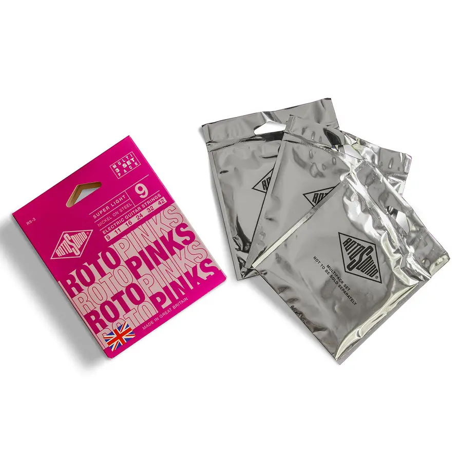 Rotosound R9 Pink 9-42 (3-Pack) (009-042) 