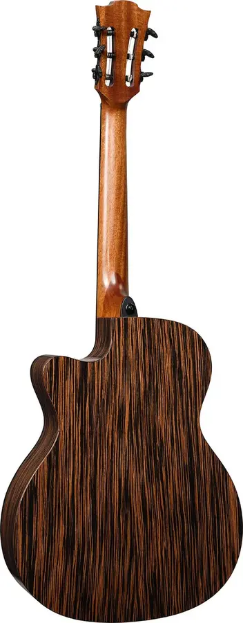 Lag Guitars HV50-N-ACE Nylon HyVibe 50 Auditorium Bevel Cutaway Gloss 