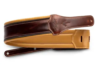 Taylor Ascension Strap, Cordovan Leather 3.0" Cordovan, Black, Butterscotch