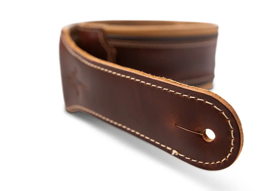 Taylor Ascension Strap, Cordovan Leather 3.0" Cordovan, Black, Butterscotch 