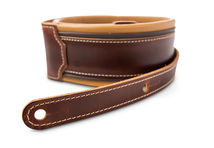 Taylor Ascension Strap, Cordovan Leather 3.0" Cordovan, Black, Butterscotch 