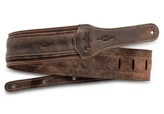 Taylor Element Strap Dark Brown Distress Leather, 3"