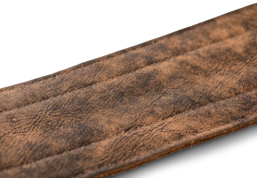 Taylor Element Strap Dark Brown Distress Leather, 3" 