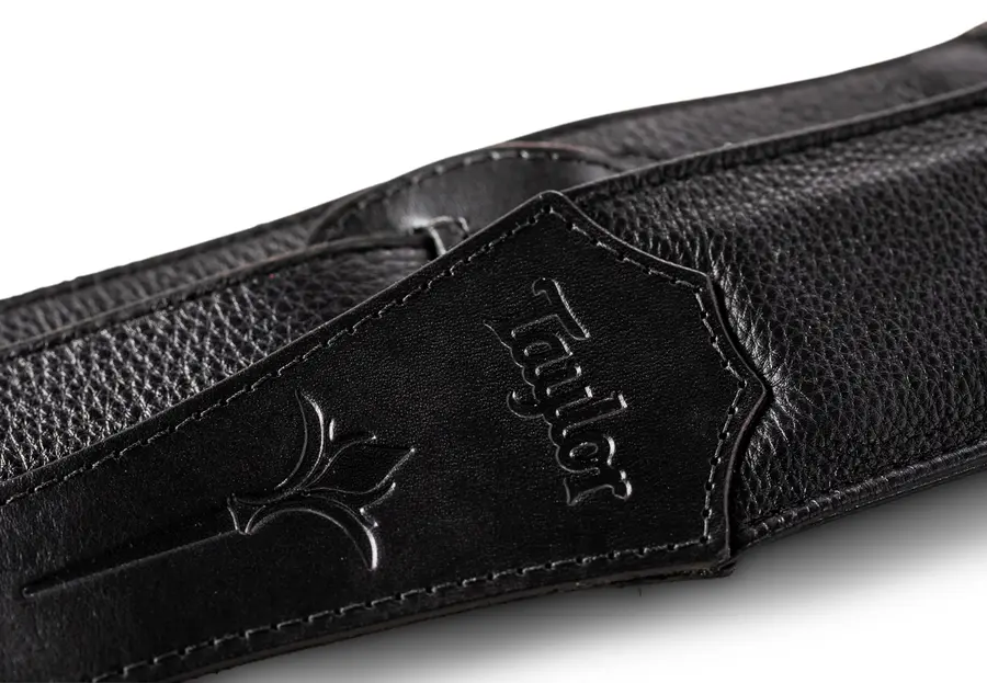 Taylor Nouveau Strap, Black Leather 2.5" 