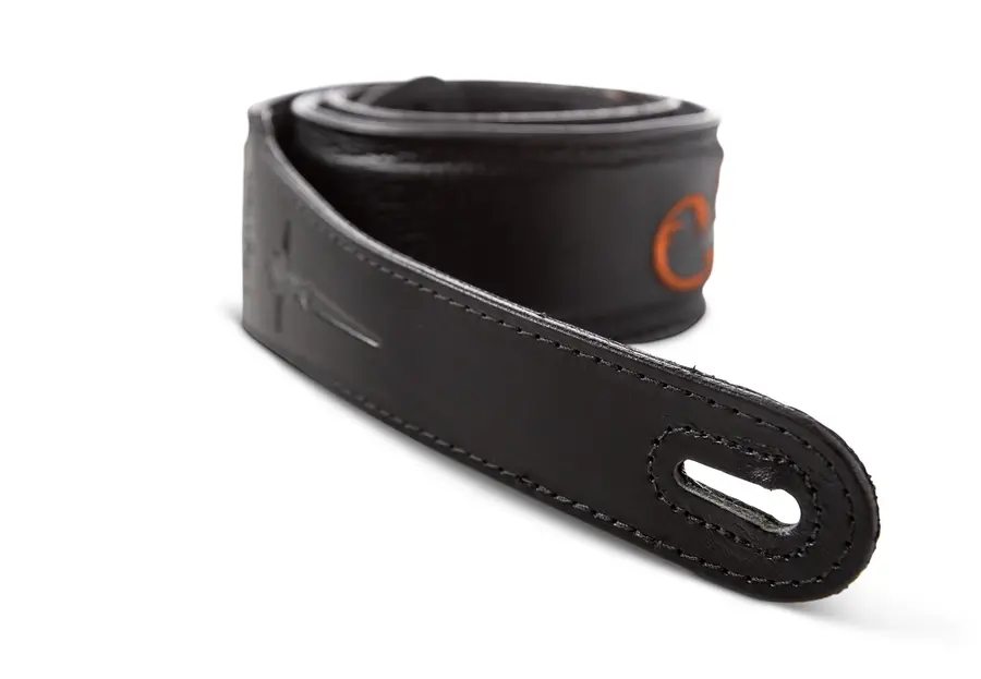 Taylor Nouveau Strap, Black Leather 2.5" 