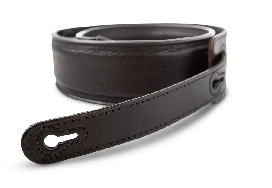 Taylor Nouveau Strap, Black Leather 2.5" 