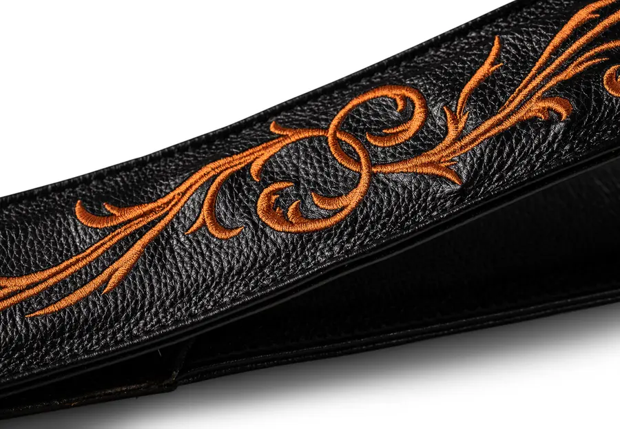 Taylor Nouveau Strap, Black Leather 2.5" 