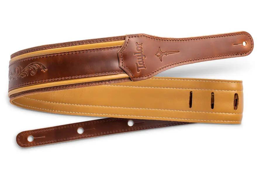 Taylor Nouveau Strap, Med Brown Leather 2.5" Brown, Butterscotch, Distress Brown 