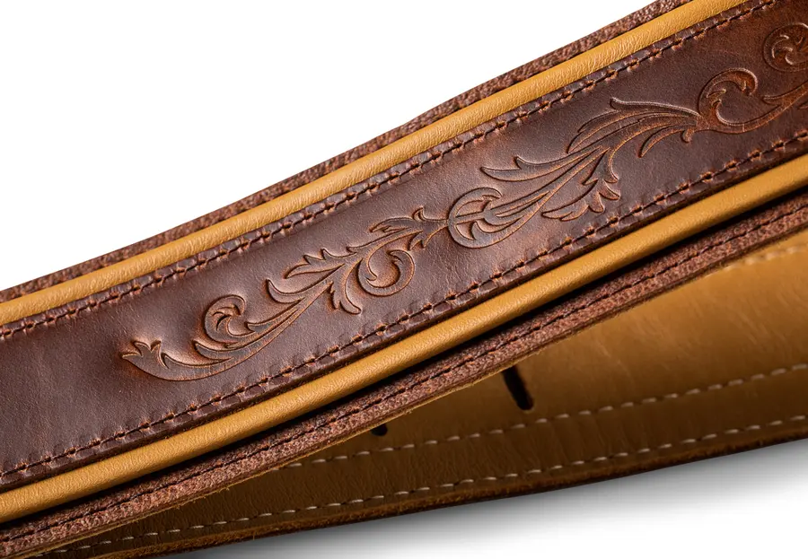 Taylor Nouveau Strap, Med Brown Leather 2.5" Brown, Butterscotch, Distress Brown 