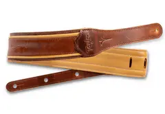 Taylor Spring Vine Strap Brown Leather, 2.5", Butterscotch Trim