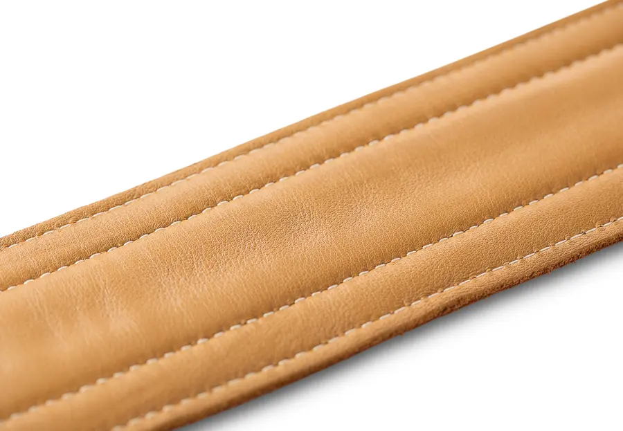 Taylor Spring Vine Strap Brown Leather, 2.5", Butterscotch Trim 