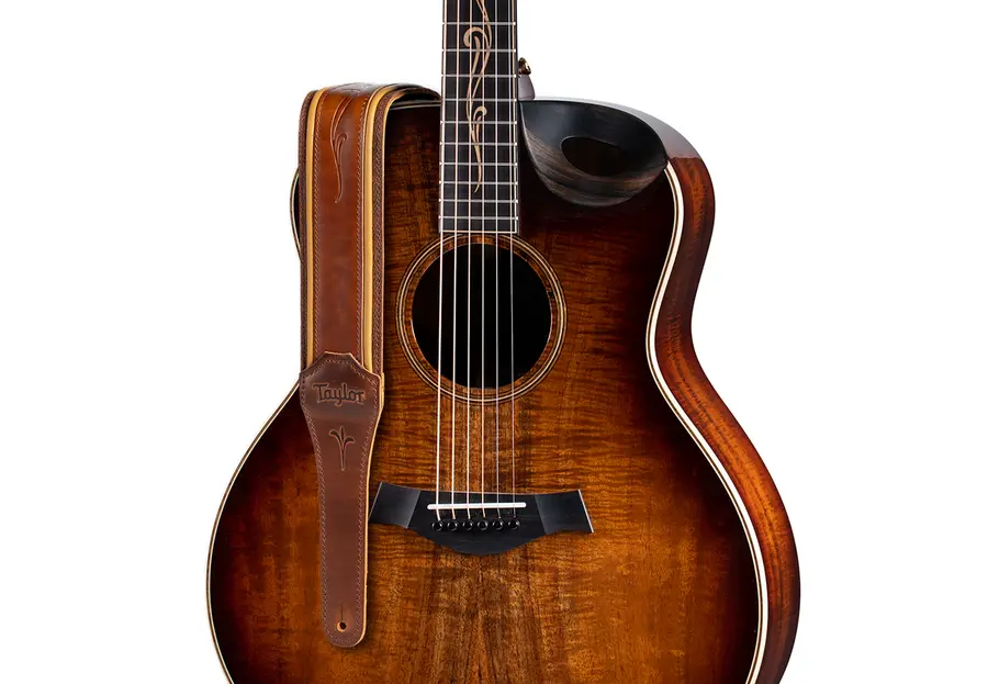 Taylor Spring Vine Strap Brown Leather, 2.5", Butterscotch Trim 