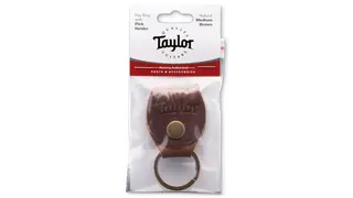 Taylor Key Ring w/Pick Holder, Med Brown