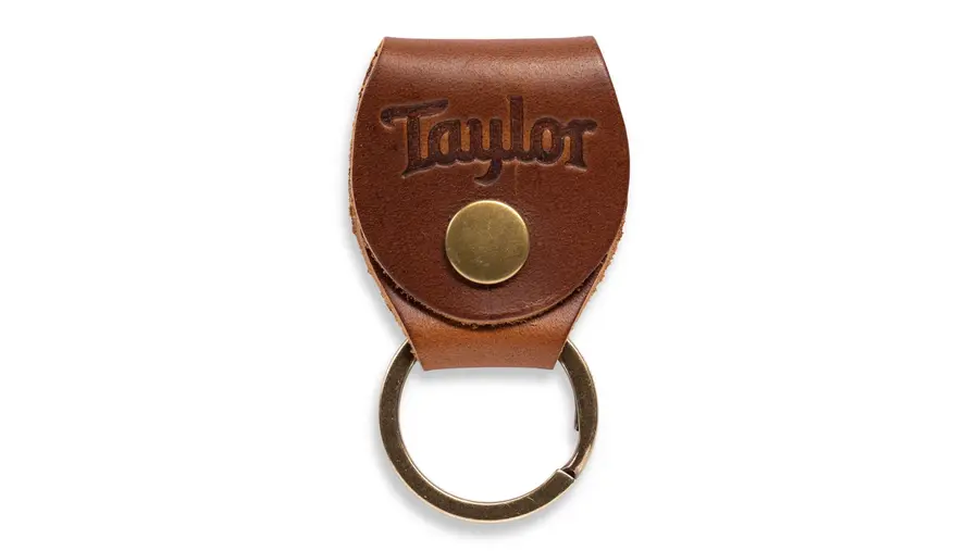 Taylor Key Ring w/Pick Holder, Med Brown 