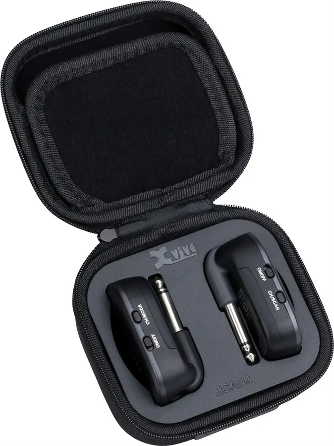 XVIVE AC58 Guitar Wireless&Battery Case Bundle, 5,8 GHz 