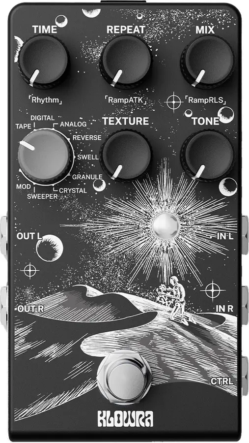 Klowra Everlast Multi Delay Pedal 