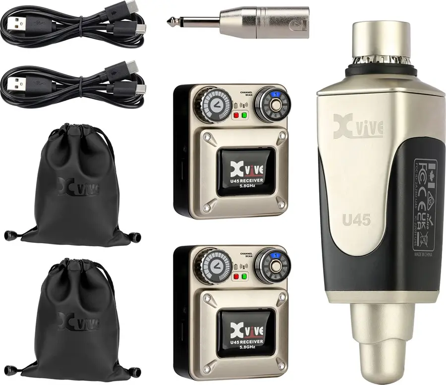XVIVE U45R2 In-Ear wireless system 2 receivers, 5.8 GHz 