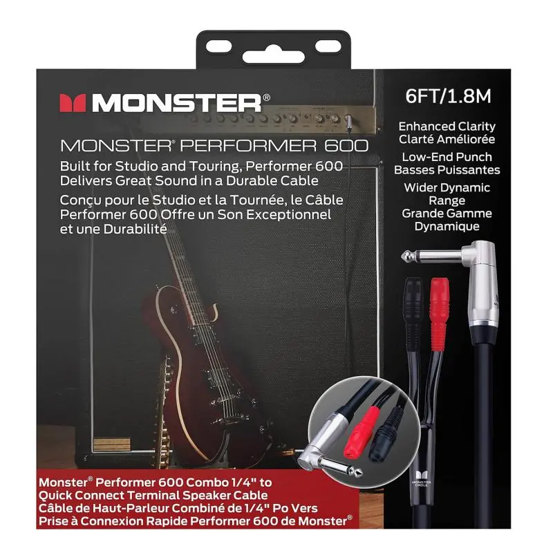 Monster Performer 600, Speaker 6 ft. Faston (60007) 