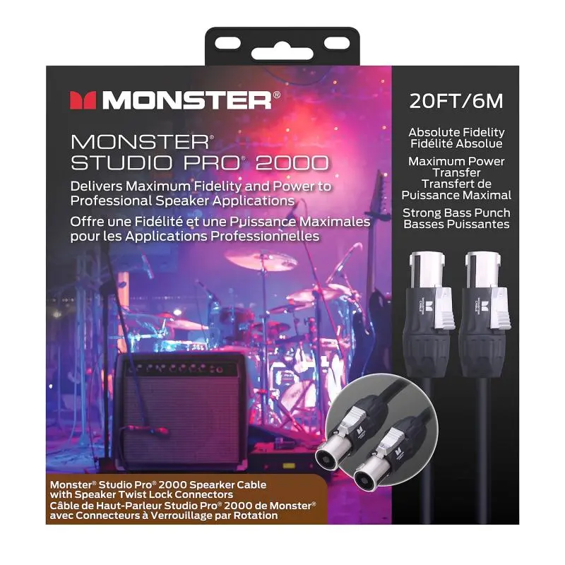 Monster Studio Pro 2000, Speaker 20 ft. Speak-On (60011) 