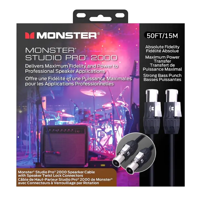 Monster Studio Pro 2000, Mic 50 ft. XLR (60016) 