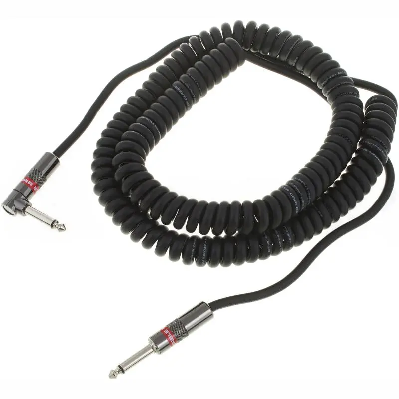Monster Classic 21 ft coiled cable black (600499) 
