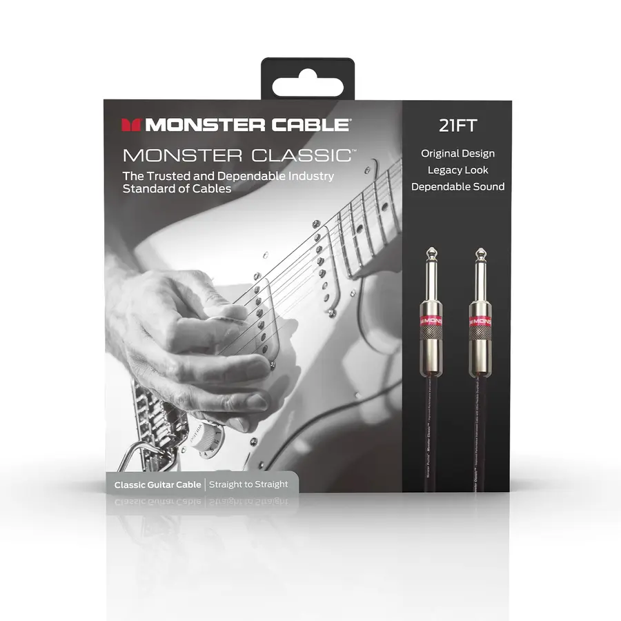 Monster Classic 21 ft straight 1/4" plug (600496) 