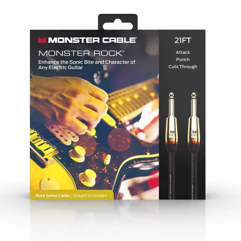 Monster Rock 21 ft. straight 1/4" plugs (600542) 