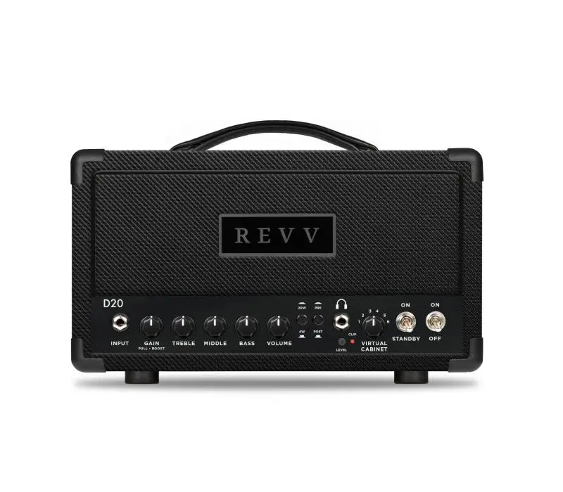 Revv D20 20/4-Watt Tube Headshell Black Carbon 