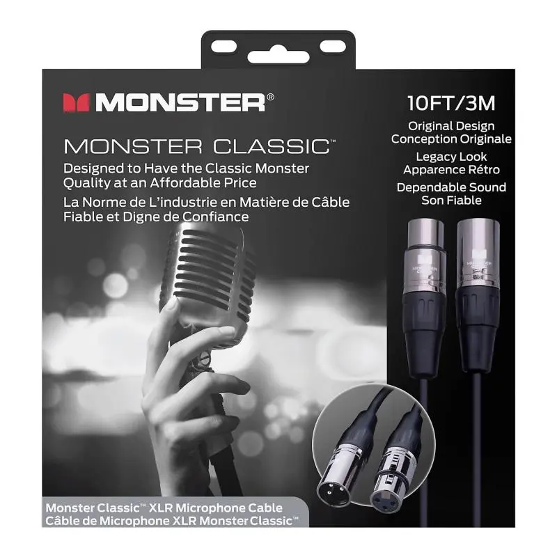 Monster Classic, Microphone 10 ft. XLR (600500) 