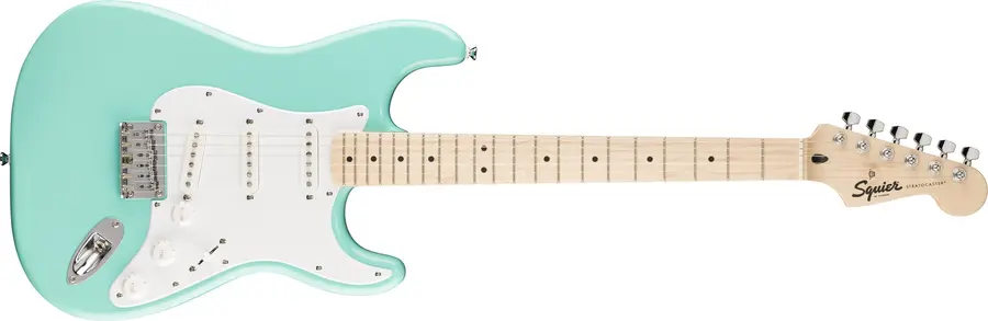 Squier Sonic Stratocaster HT MN, White Pickguard, Sea Foam Green 
