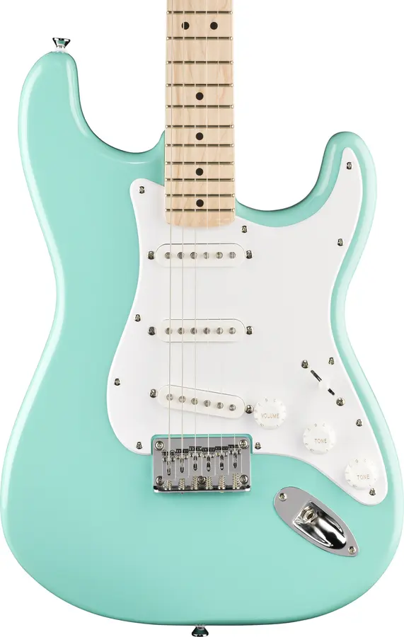 Squier Sonic Stratocaster HT MN, White Pickguard, Sea Foam Green 
