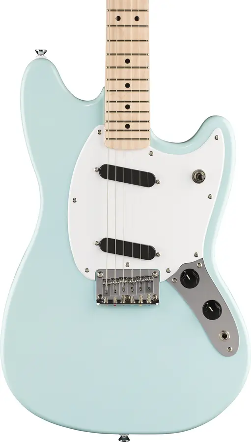 Squier Sonic Mustang MN, White Pickguard, Daphne Blue 