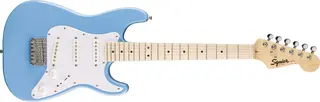 Squier Mini Stratocaster MN, White Pickguard, California Blue