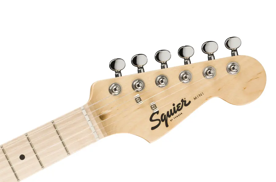 Squier Mini Stratocaster MN, White Pickguard, California Blue 