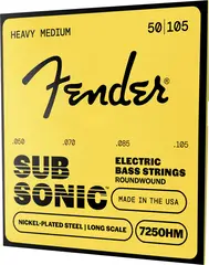 Fender 7250 Bass Strings 7250HM (050-105) Nickel Plated Steel Long Scale