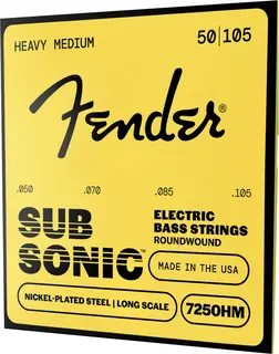 Fender 7250 Bass Strings 7250HM (050-105) Nickel Plated Steel Long Scale