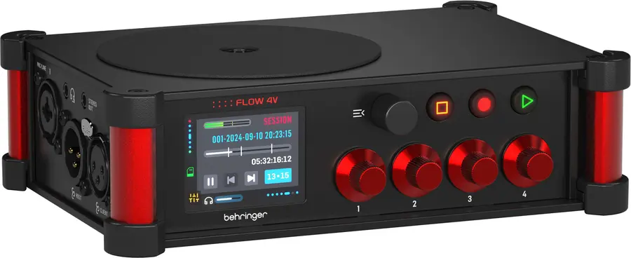 Behringer FLOW 4V 8-in digital mixer / 10ch field recorder 