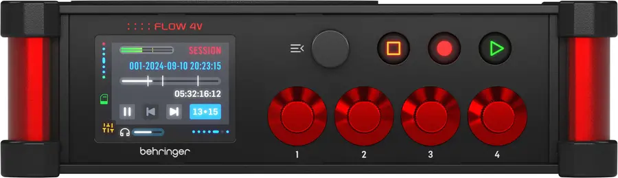 Behringer FLOW 4V 8-in digital mixer / 10ch field recorder 