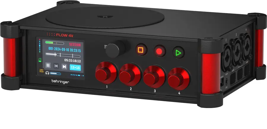 Behringer FLOW 4V 8-in digital mixer / 10ch field recorder 