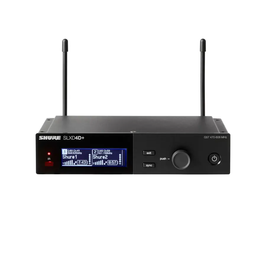 Shure SLXD24D+ Handheld System 2 x SM58 G65 (470-606MHz) 