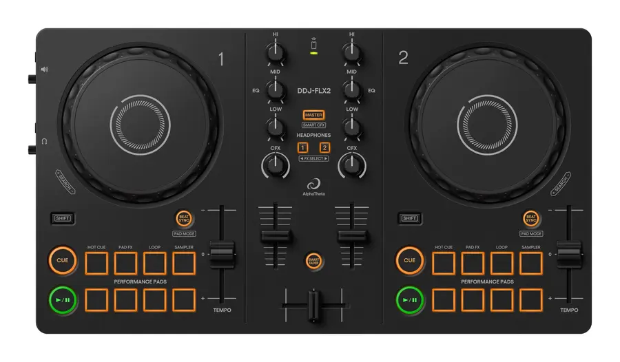 AlphaTheta DDJ-FLX2* DJ-kontroller*Kunderetur 