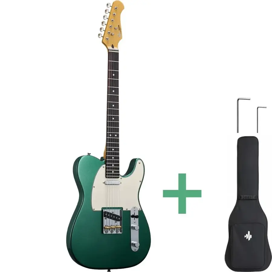 Donner DTL-600 el-gitar green metallic 