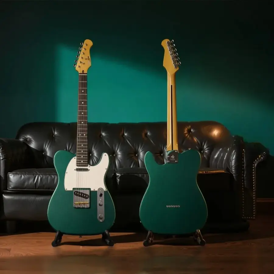 Donner DTL-600 el-gitar green metallic 