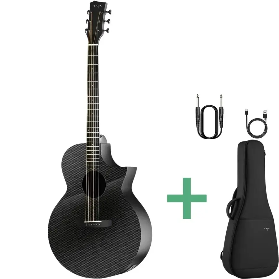Enya X3 Pro stålstrengsgitar black 