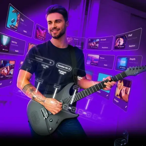 Enya Inspire el-gitar black 