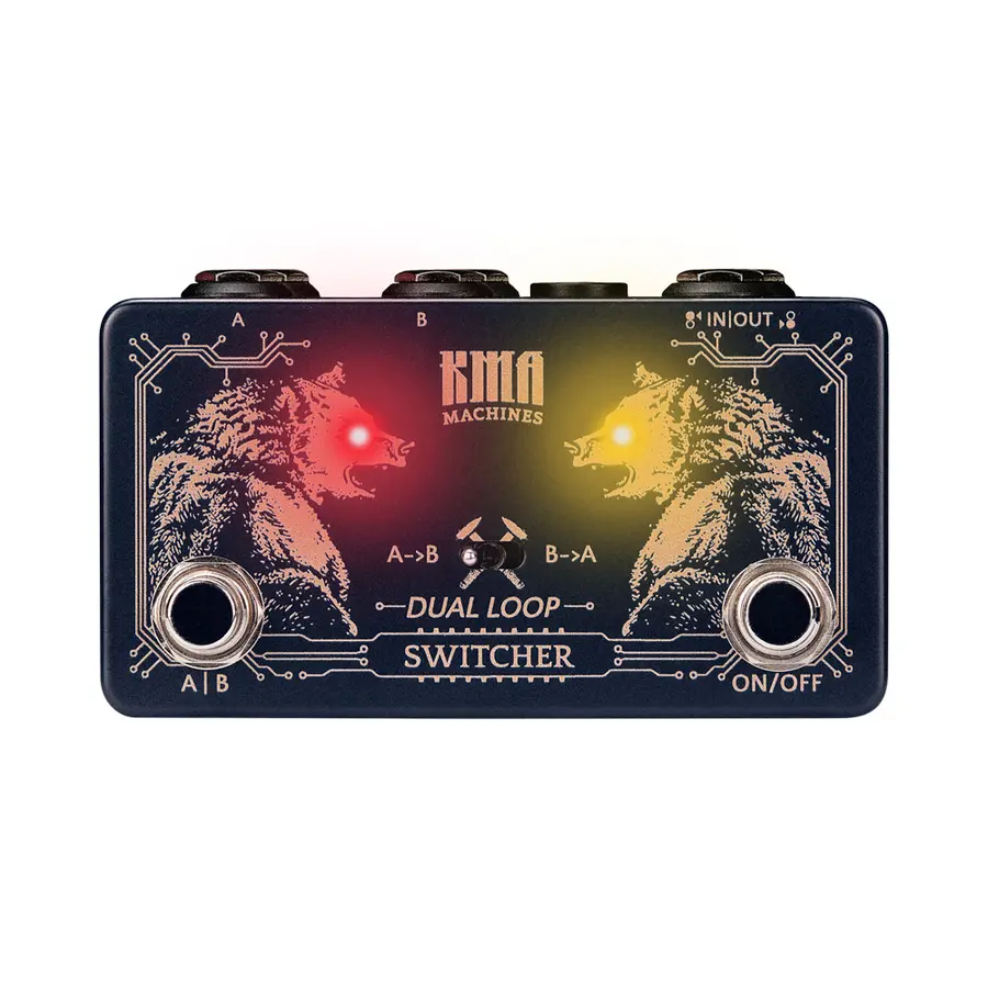 KMA Machines DUAL LOOP SWITCHER Dual Loop Switching Pedal 